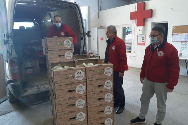 Donacija poljoprivrednih proizvoda Vukovarsko-srijemske županije za Crveni križ grada Zagreba